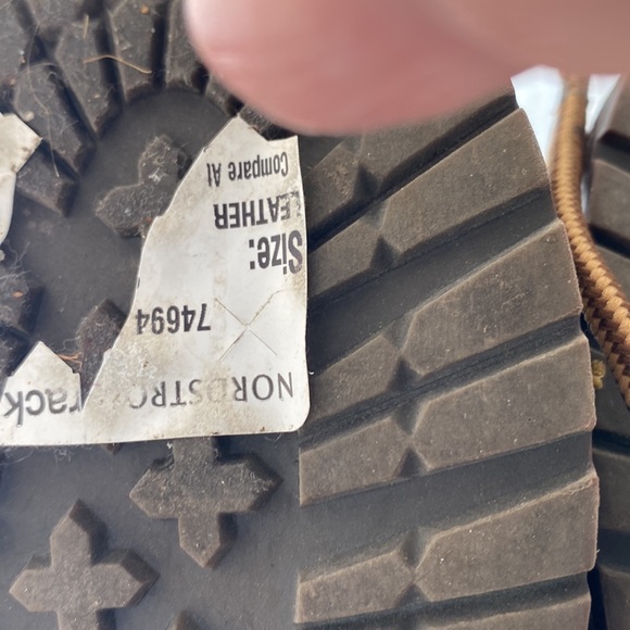 Brown leather lace up boots with knitted cuff detail by Coolway - Picture 13 of 16